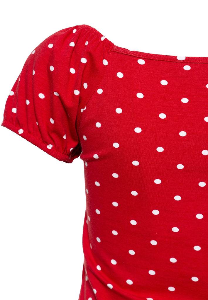 Queen Kerosin Top mit Polka-Dots Begrenzt auf 3 Tage