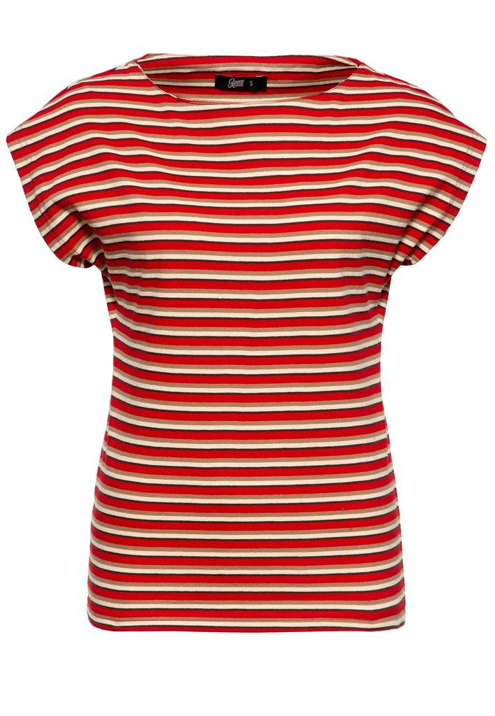 Queen Kerosin T-Shirt mit U-Boot Ausschnitt Black Friday Preise