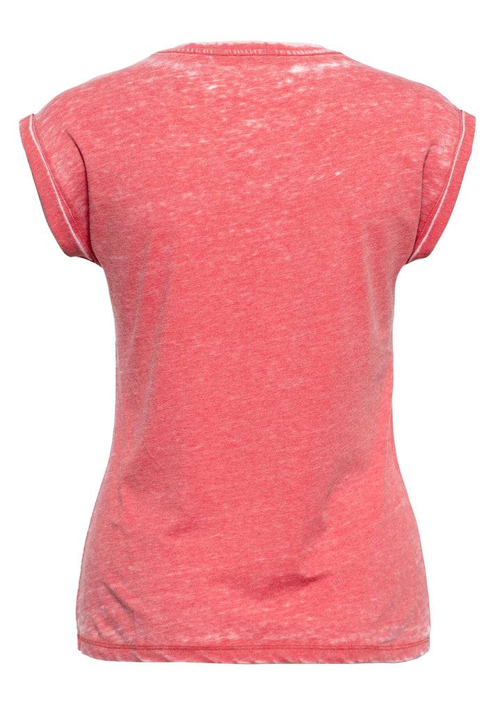 Queen Kerosin Roll-Up Sleeve T-Shirt «Ride to Live» Im Verkauf