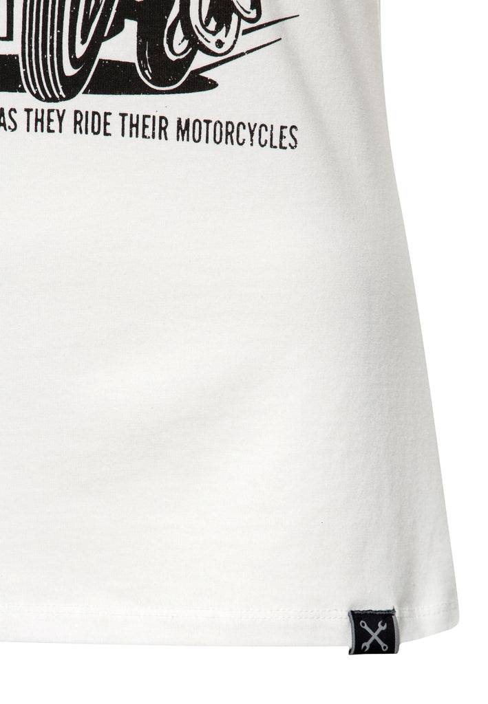 Queen Kerosin Print T-Shirt «She devils on wheels» Verkauf