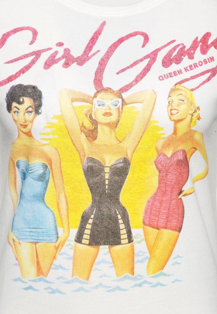 Queen Kerosin T-Shirt «Summer Girl Gang» Hotsell
