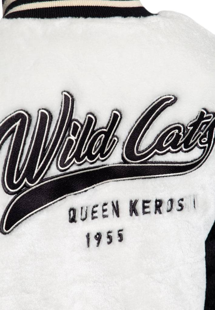 Queen Kerosin College Fake-Fur Jacke «Wild Cats» Kostenloser Versand