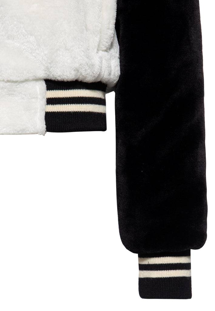 Queen Kerosin College Fake-Fur Jacke «Wild Cats» Kostenloser Versand