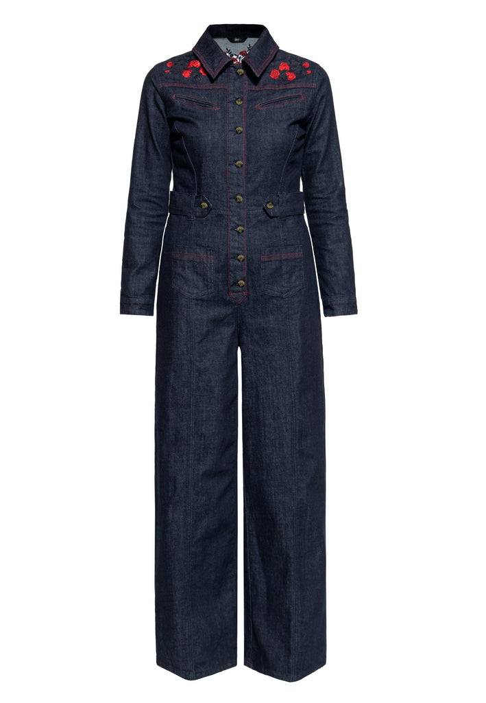 Queen Kerosin Western Overall «Roses»