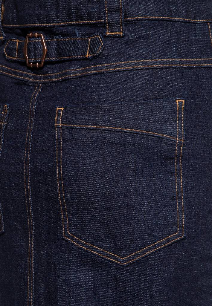 Queen Kerosin Denim Workwear Pencil Rock «Cinch Back» Begrenztes Angebot