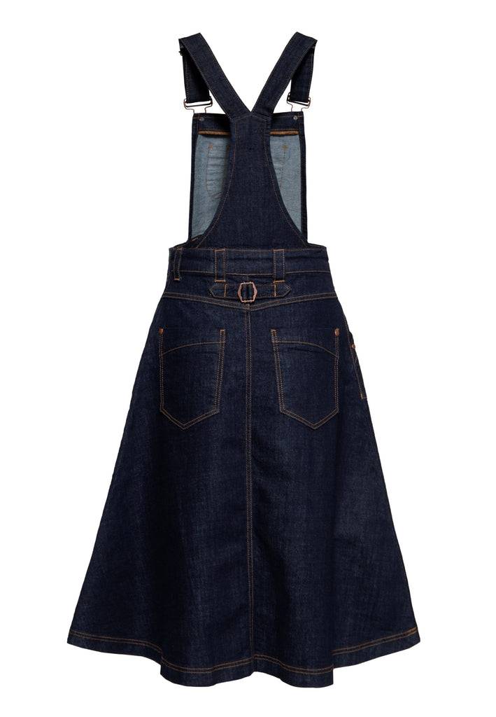 Queen Kerosin Denim Swing Latz-Kleid Online Shopping
