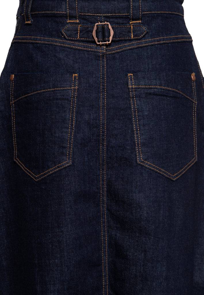 Queen Kerosin Denim Swing Latz-Kleid Online Shopping
