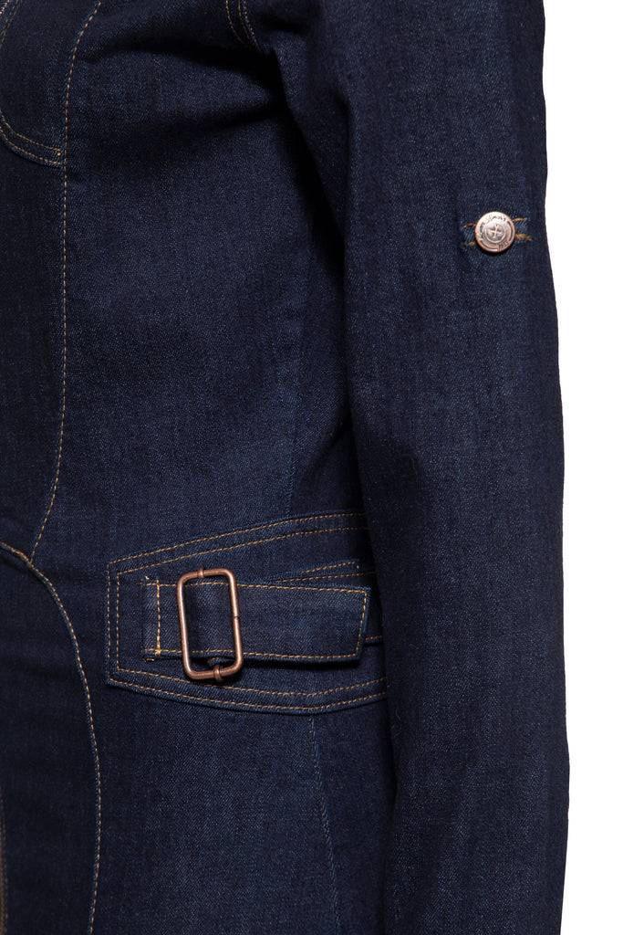 Queen Kerosin Denim Workwear Pencil Kleid Cyber Monday