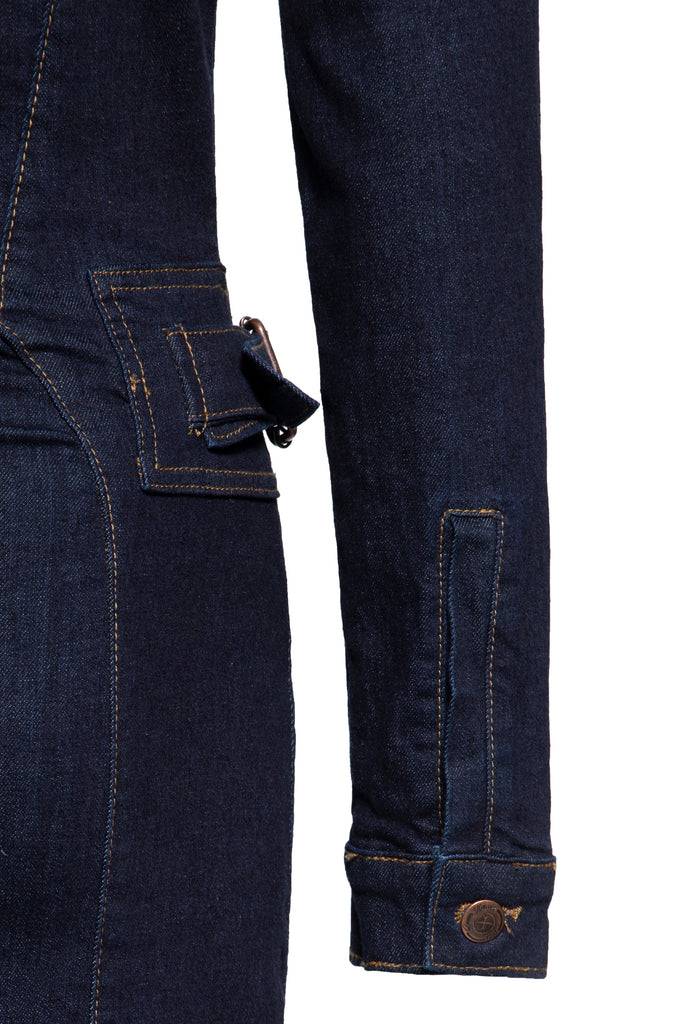 Queen Kerosin Denim Workwear Pencil Kleid Cyber Monday