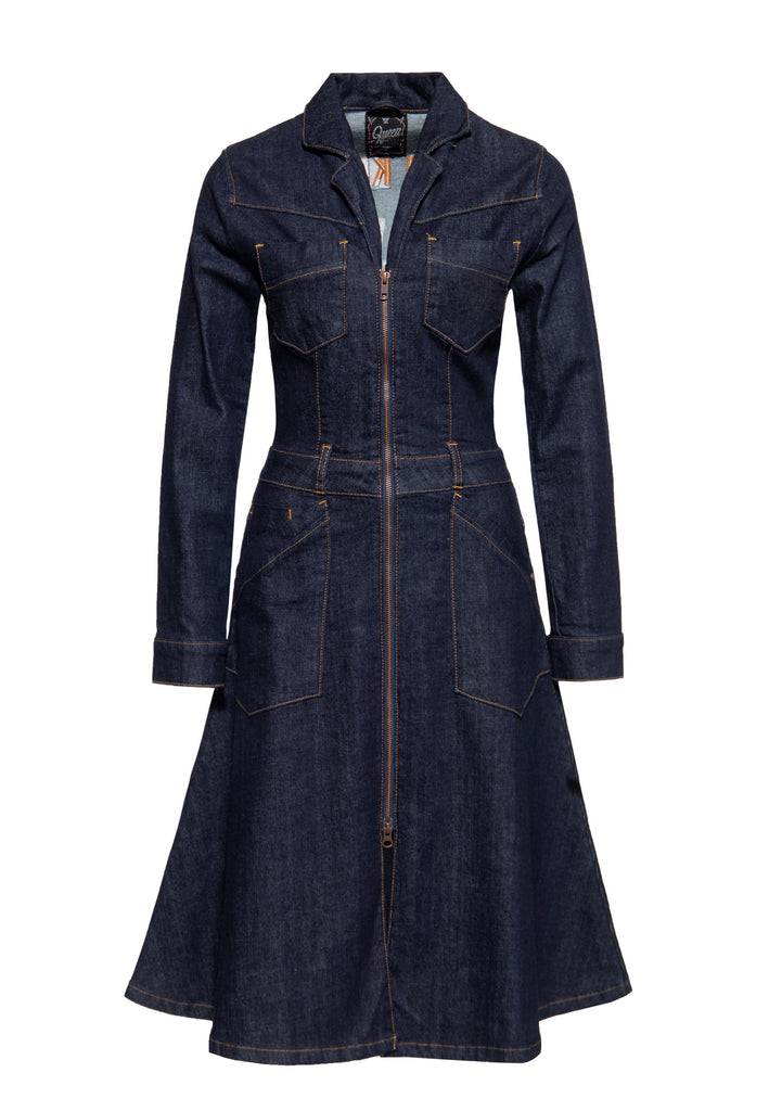 Queen Kerosin Worker Swing Kleid «Queen S. 1955» Osterangebot