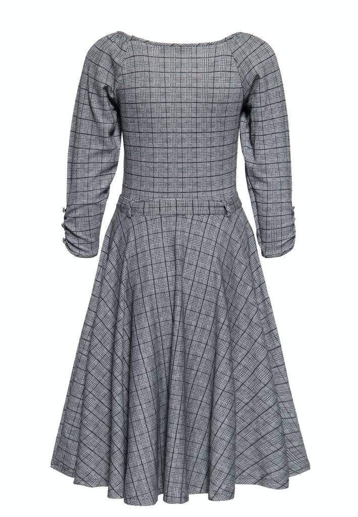 Queen Kerosin Swingkleid in Karo-Optik Lagerräumung