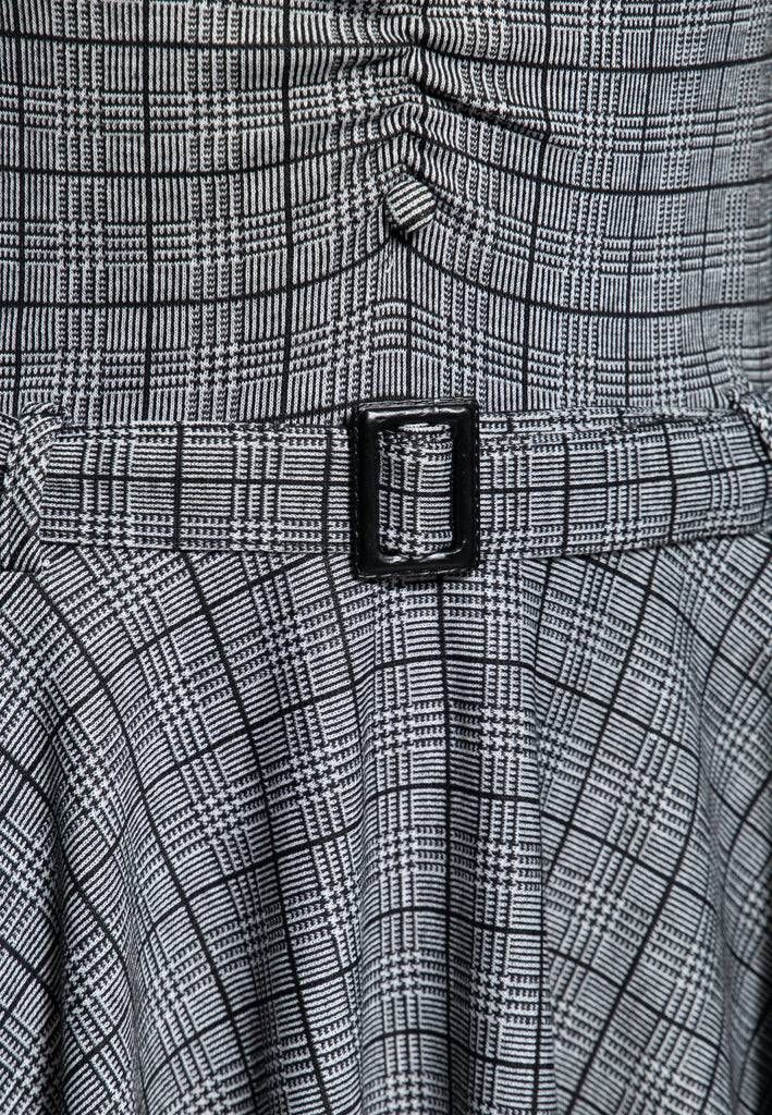 Queen Kerosin Swingkleid in Karo-Optik Lagerräumung