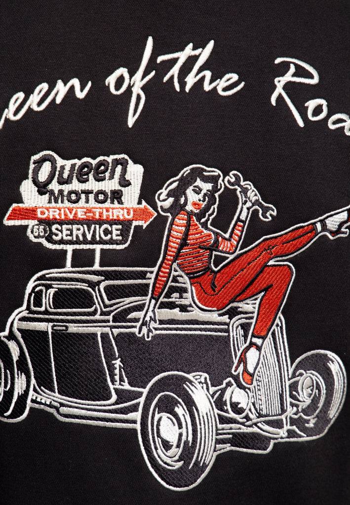 Queen Kerosin College Sweatjacke «Queen of the Road» Top Angebot