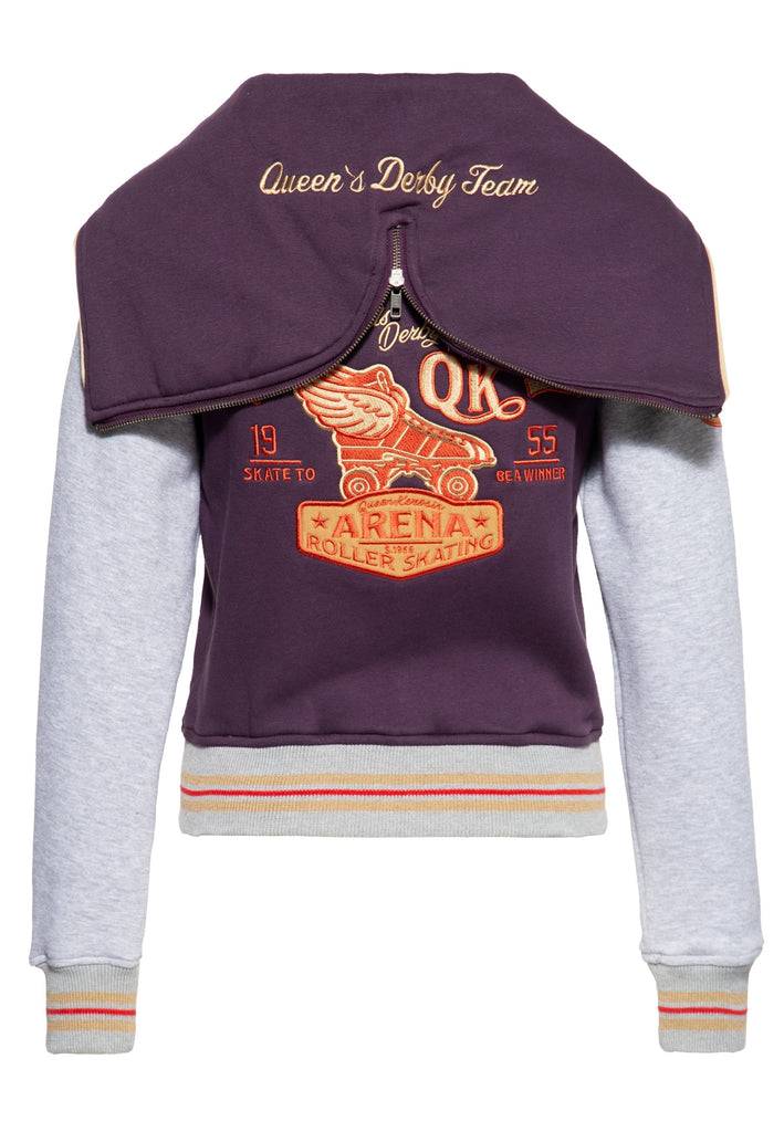 Queen Kerosin College Sweatjacke «Rollerway» Zeitlich begrenztes Angebot