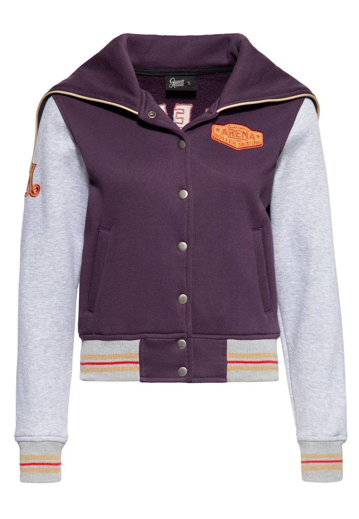 Queen Kerosin College Sweatjacke «Rollerway» Zeitlich begrenztes Angebot