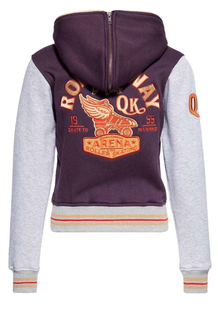 Queen Kerosin College Sweatjacke «Rollerway» Zeitlich begrenztes Angebot