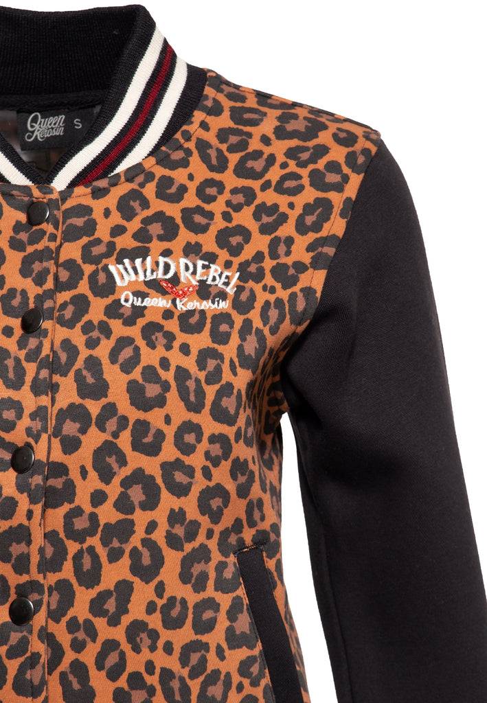 Queen Kerosin College Sweatjacke «Wild Rebel» Exklusive Angebote