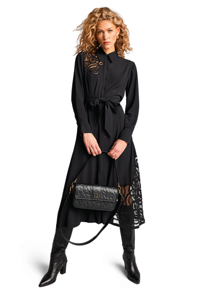 Riani KLEID MIT MACRAMÉ-STICKEREI Günstig kaufen