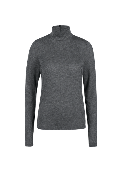 Riani STEHKRAGEN-SHIRT AUS GLAM GREY JERSEY Tägliche Deals