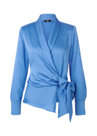 Riani WICKELBLUSE AUS HAMMERED SATIN Sonderangebot der Fabrik