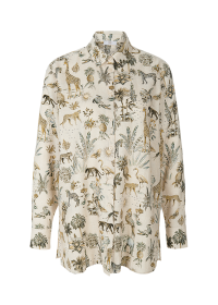 Riani BLUSE MIT SAFARINO PRINT Preisnachlass
