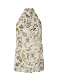 Riani HALTERNECK TOP MIT SAFARINO PRINT Muttertagsangebot