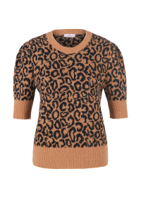 Riani KURZARM-PULLOVER MIT OCELOT PRINT Neueste Stile