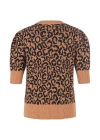 Riani KURZARM-PULLOVER MIT OCELOT PRINT Neueste Stile