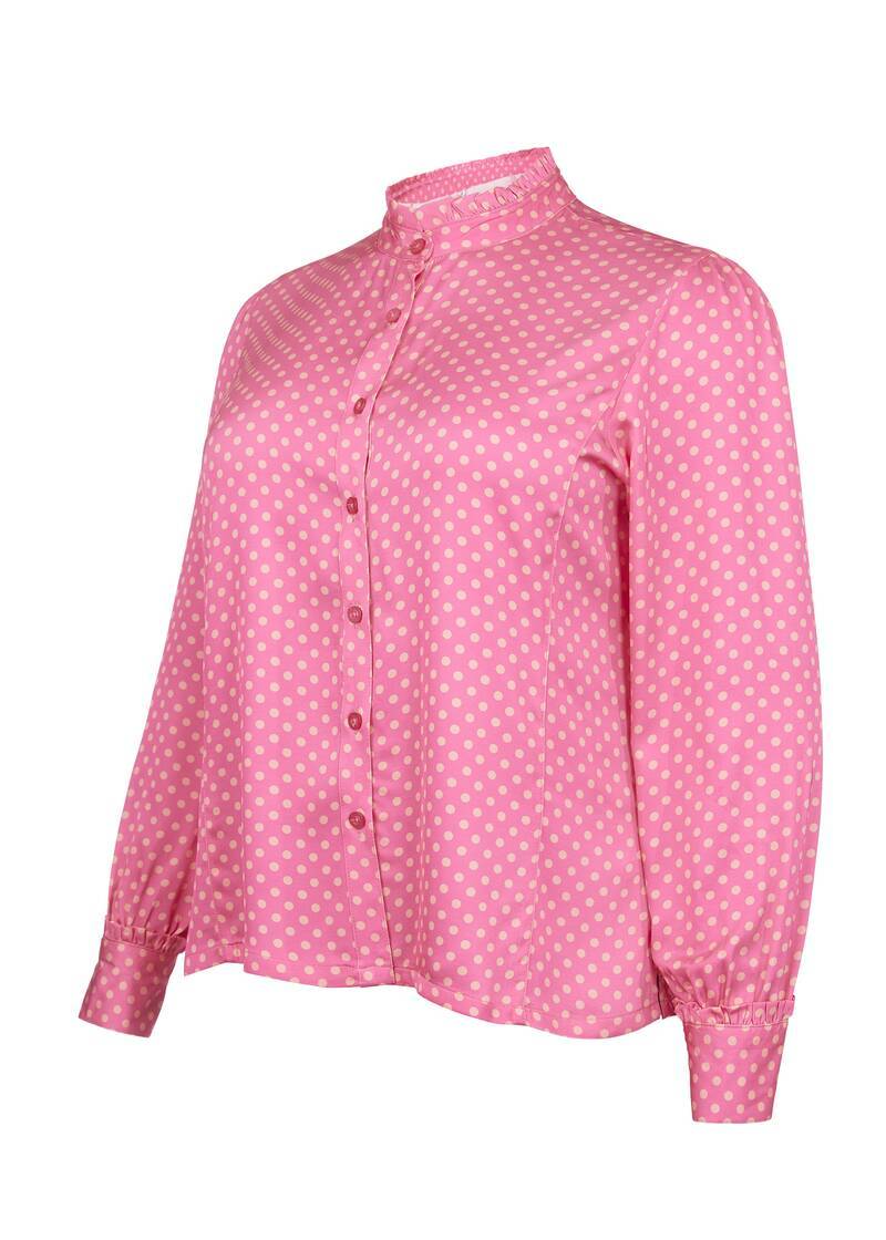 ROCK YOUR CURVES by Angelina Shirt Blouse in PinkArtikelnummer RYC-LCAK-0287-451 Fabrikverkauf