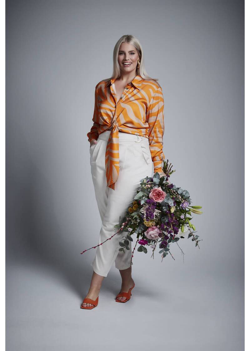 ROCK YOUR CURVES by Angelina Blusenshirt in OrangeArtikelnummer RYC-LCAK-0480-250 Fabrikpreis