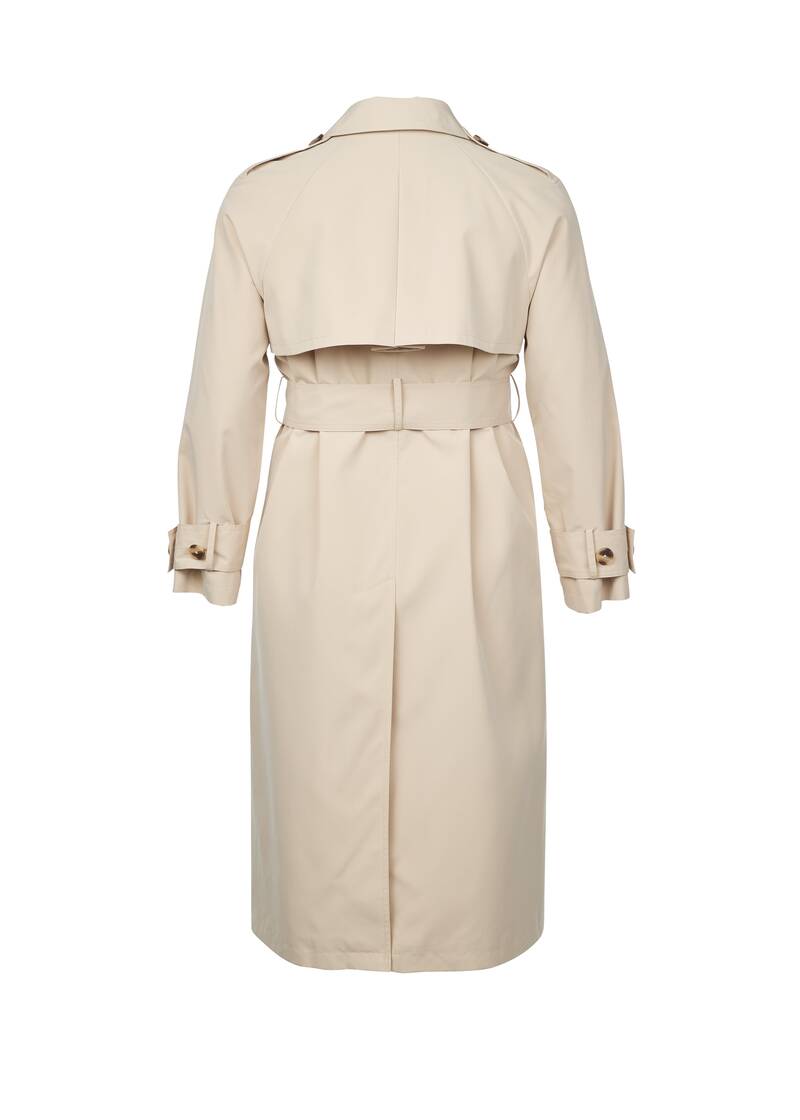 ROCK YOUR CURVES by Angelina Trenchcoat in EcruArtikelnummer RYC-LCAK-0496-101 Online Shopping