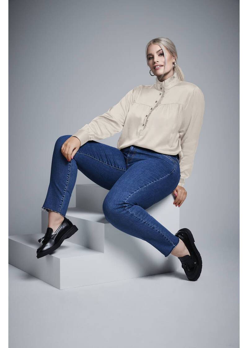 ROCK YOUR CURVES by Angelina Jeanshose, skinny in jeans blauArtikelnummer RYC-LCAK-0278-501 Jubiläumsangebot