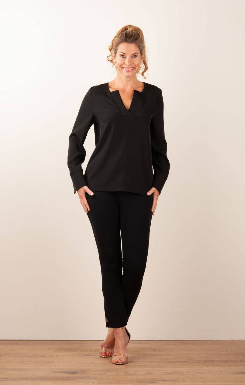 ﻿PIU&PIU Blusenshirt Schwarz Rabatte dieses Monats