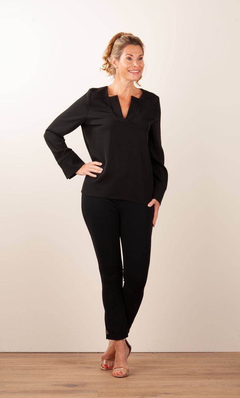 ﻿PIU&PIU Blusenshirt Schwarz Rabatte dieses Monats