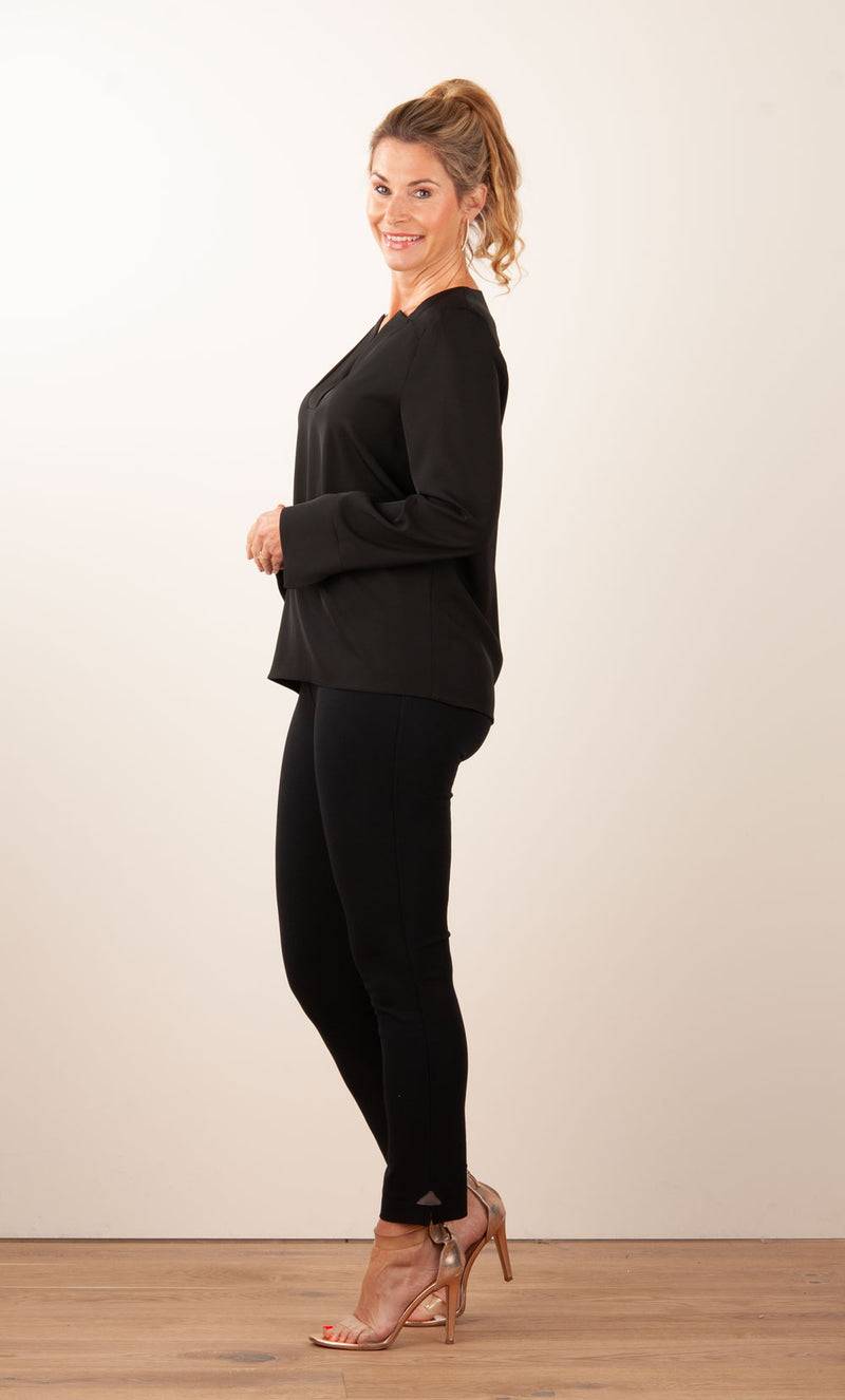 ﻿PIU&PIU Blusenshirt Schwarz Rabatte dieses Monats