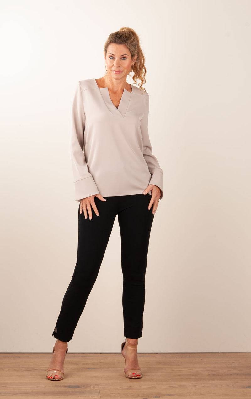 PIU&PIU Blusenshirt Taupe 2025