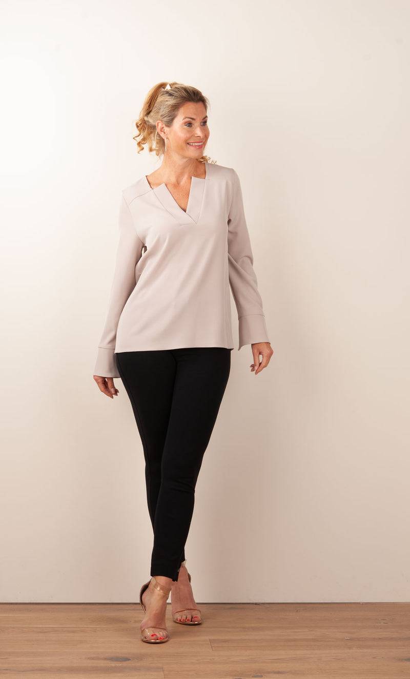 PIU&PIU Blusenshirt Taupe 2025