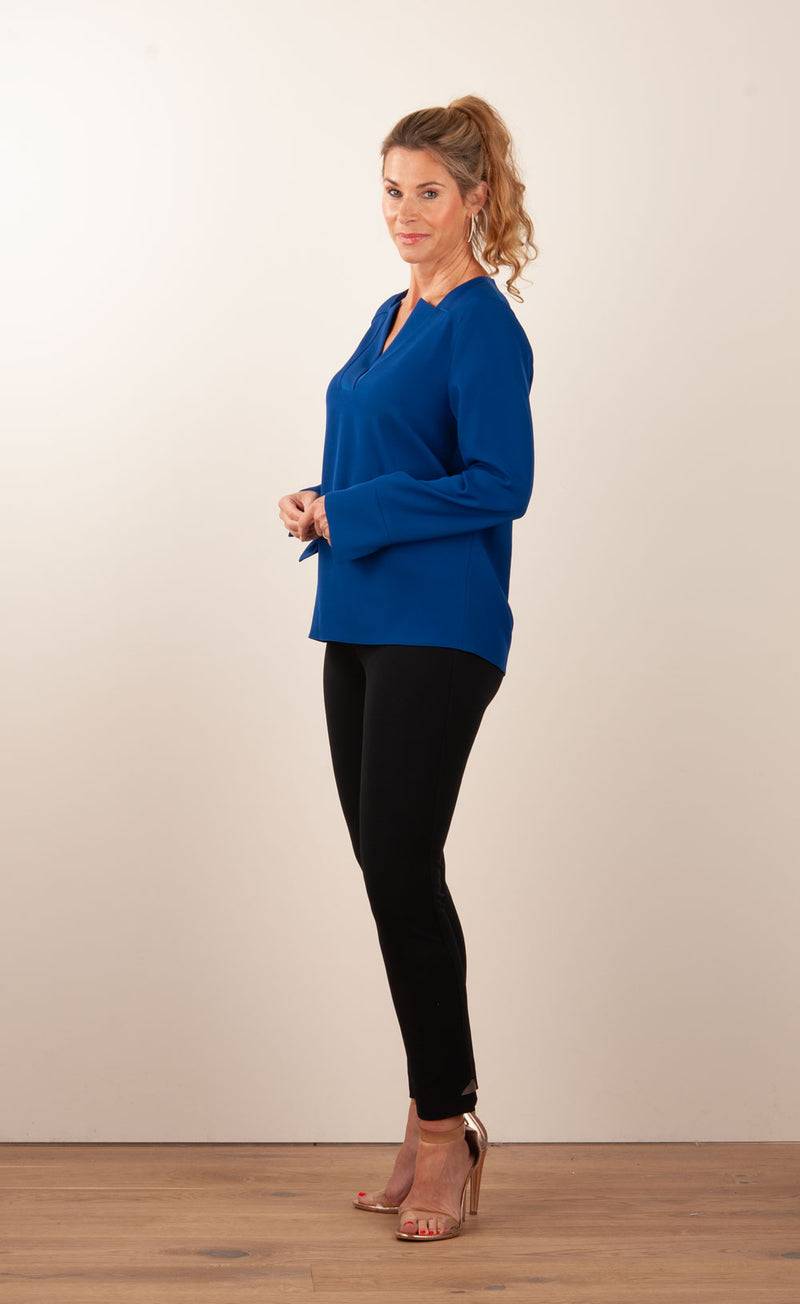PIU&PIU Blusenshirt Royalblau Auslauf