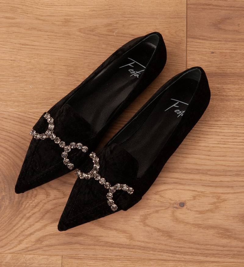Roberto Festa Ballerina Schwarz Sonderangebot