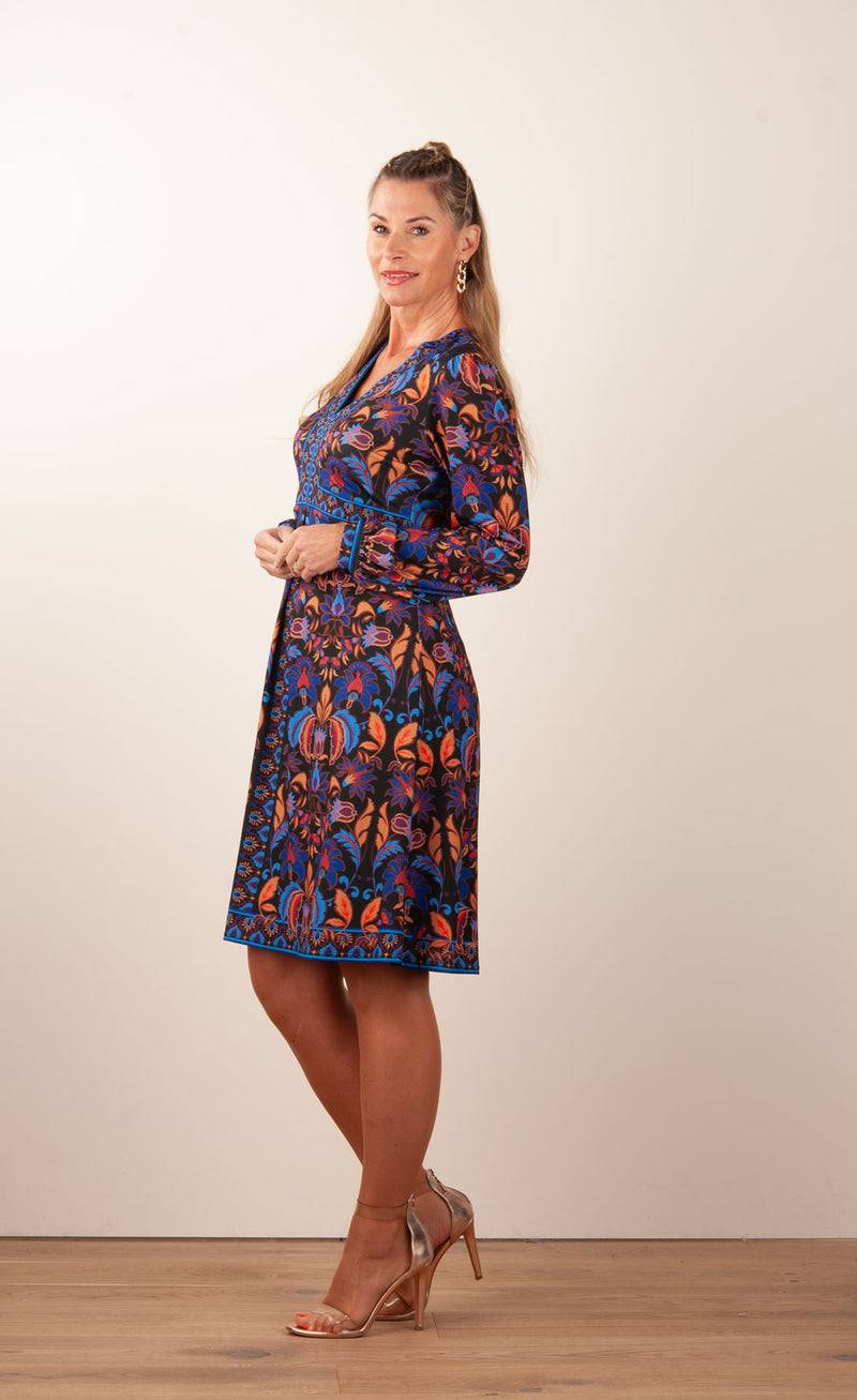 Hale Bob Kleid Schwarz | Blau | Multicolor Begrenztes Angebot