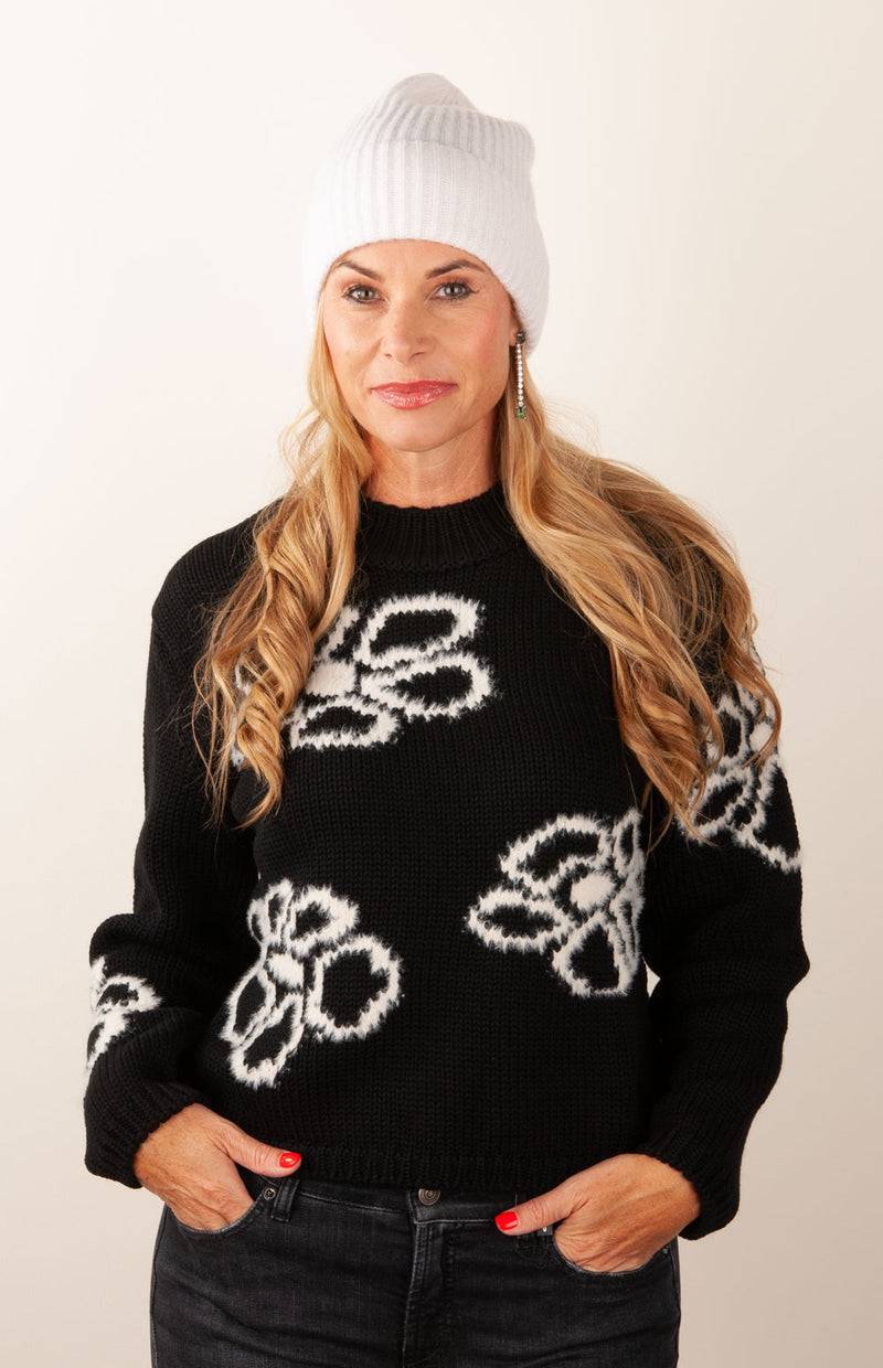 fleur Kaschmir Mütze Offwhite Große Rabatte