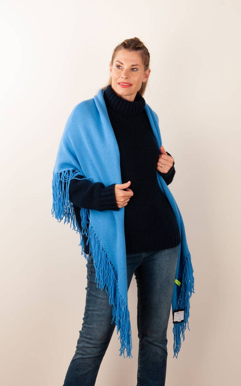 Simone Bruns Dreieckstuch Blau Kostenlose Rückgabe