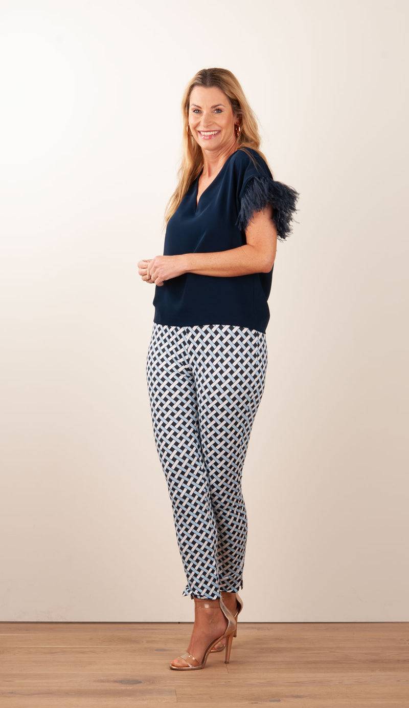 Seductive Hose „Sabrina“ Blau | Weiß | Schwarz Bis zu 55% Rabatt