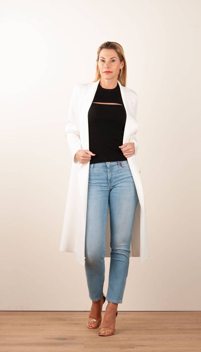 Milestone Mantel Weiß Discount Store für neue Produkte