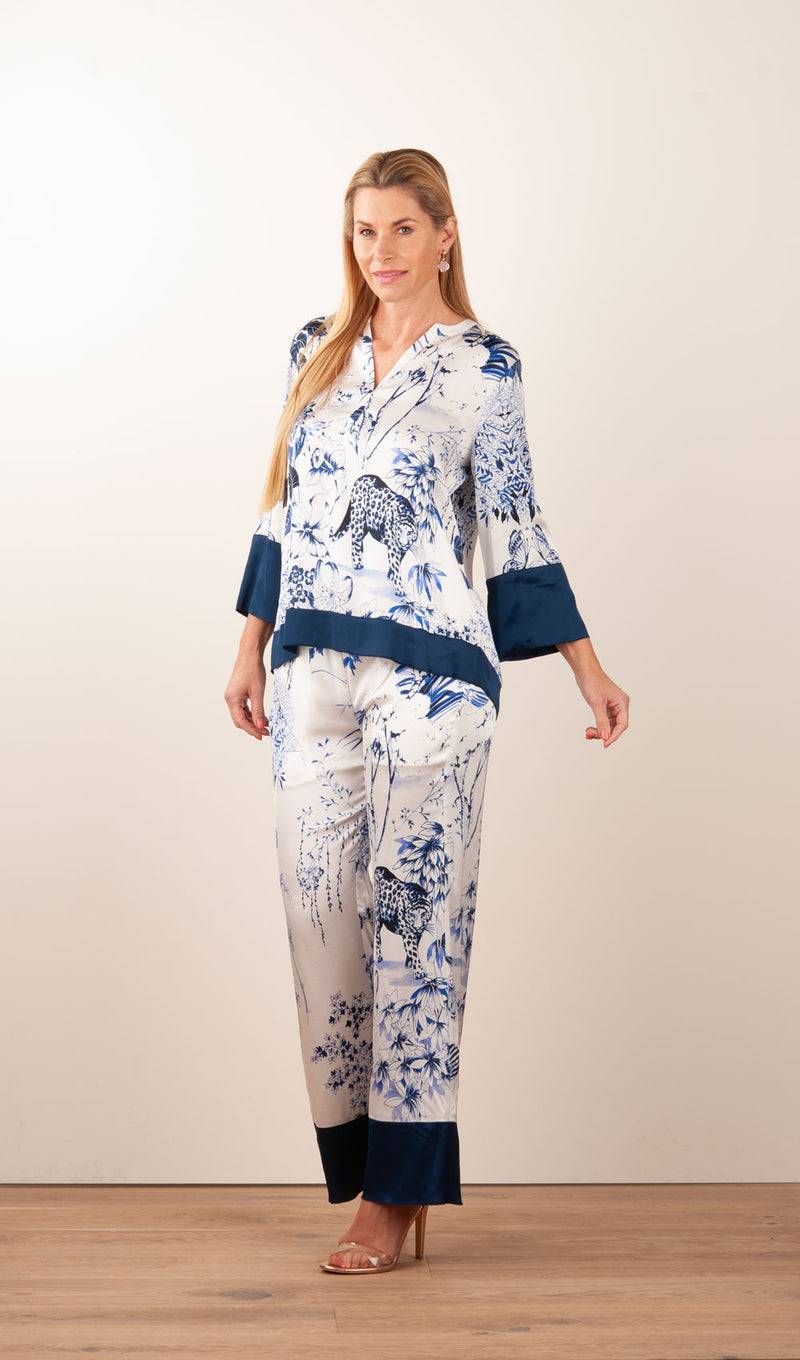 Grace Hose Blau | Grün | Multicolor Im Verkauf