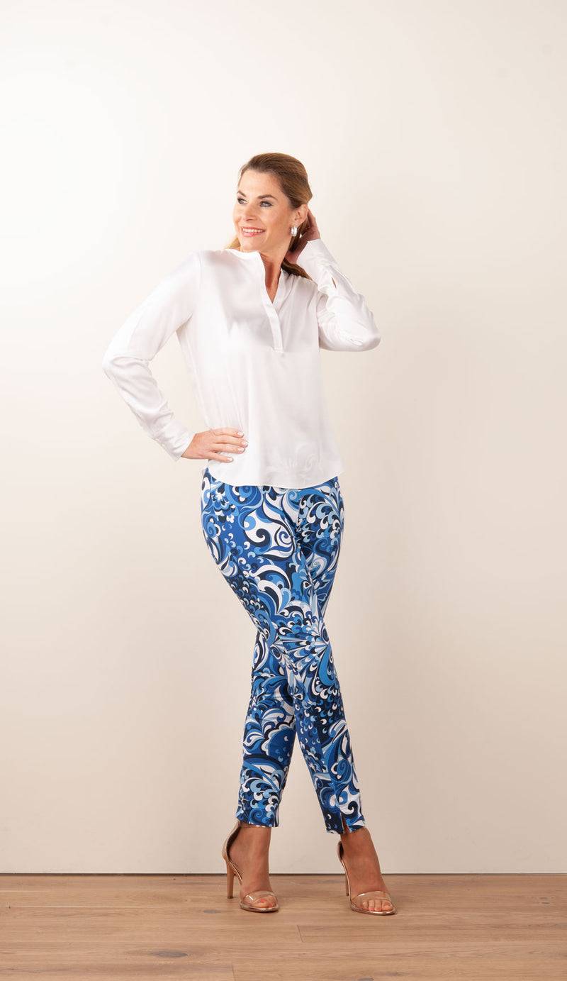 Seductive Hose „Sabrina“ Blau | Weiß Hotsell