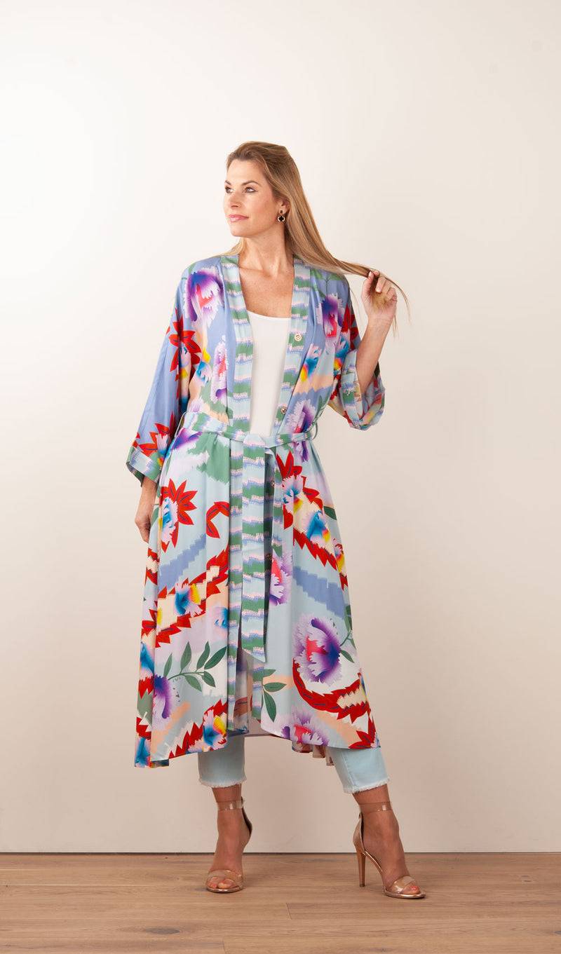 IVI Collection Kimono Multicolor Meist gekauft