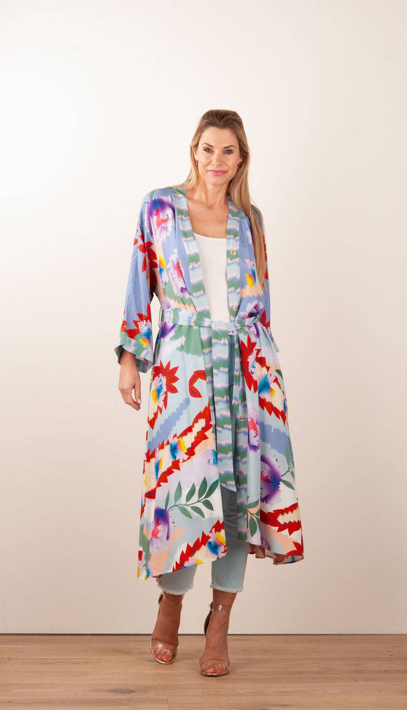 IVI Collection Kimono Multicolor Meist gekauft