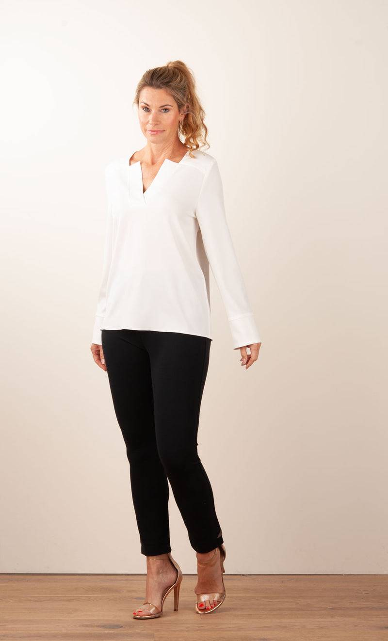 PIU&PIU Blusenshirt Weiß Fabrikpreis