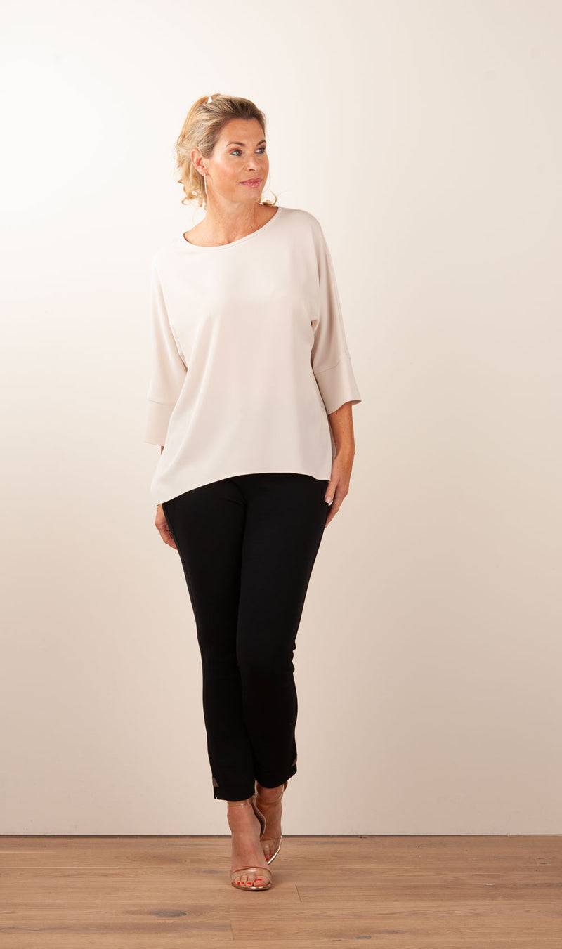 PIU&PIU Blusenshirt Hellbeige Rabatt